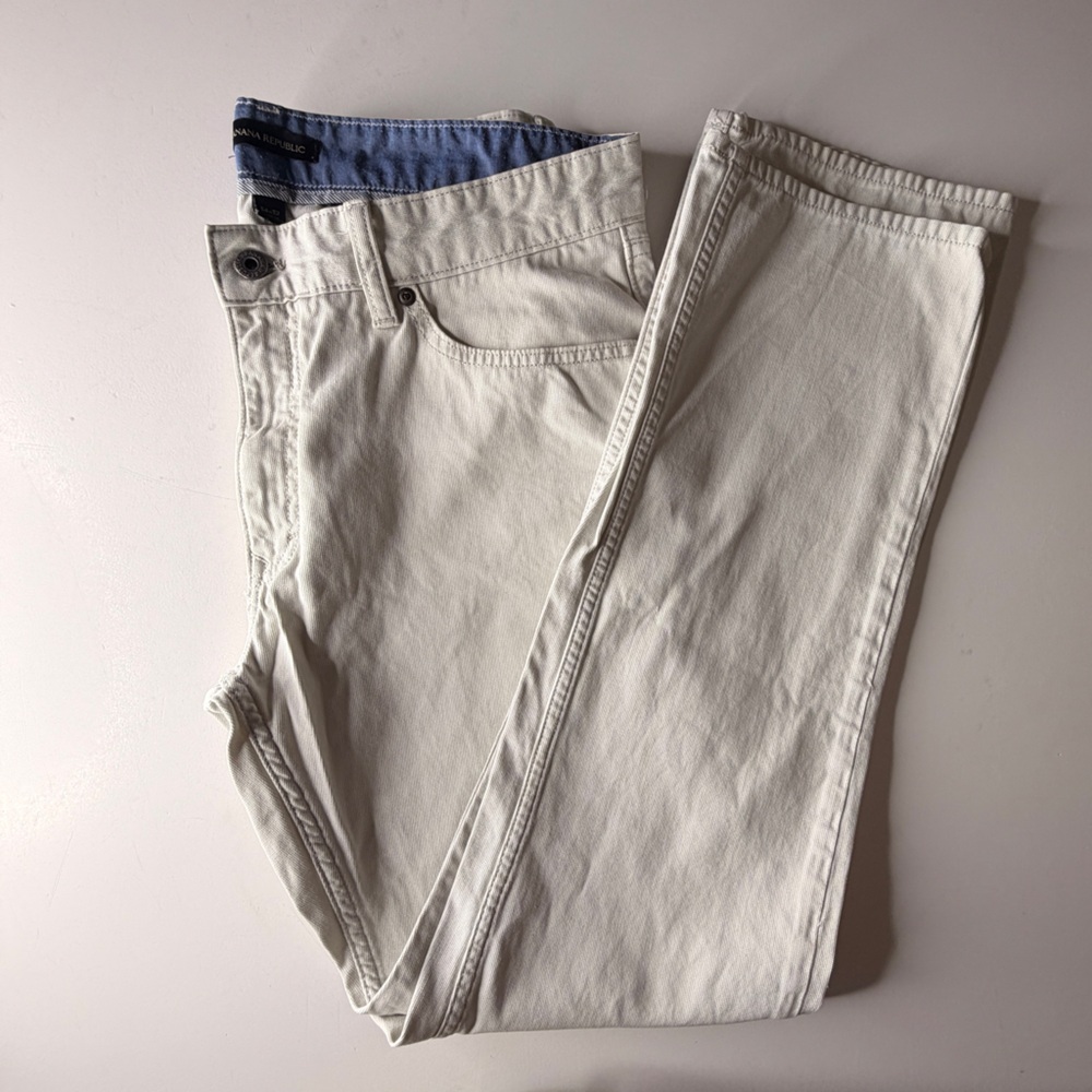 Banana Republic Cream Chinos